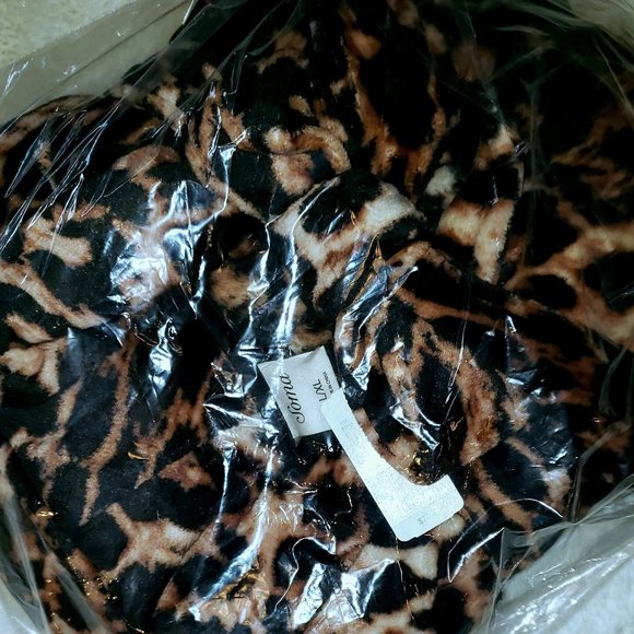 Soma Robe Leopard Plush Embraceable NEW - Picture 6 of 8
